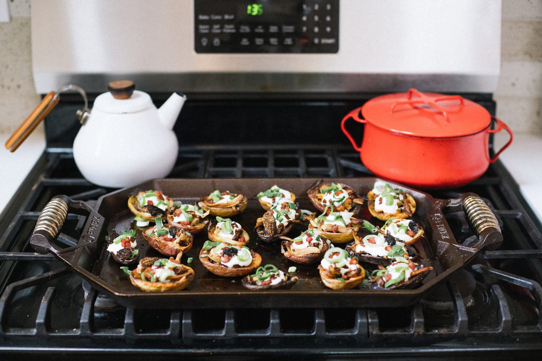 Finex - 15" x 10" Cast Iron Double Burner Griddle - G18-10001