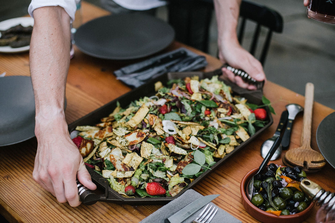 Finex - 15" x 10" Cast Iron Double Burner Griddle - G18-10001