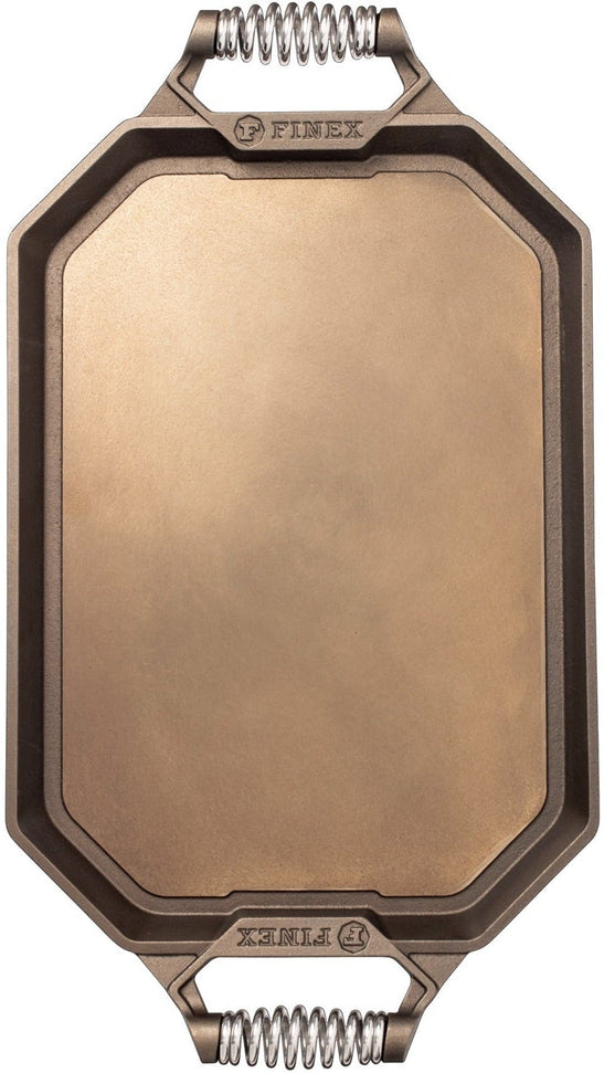 Finex - 15" x 10" Cast Iron Double Burner Griddle - G18-10001