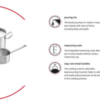 Fissler - 7 PC Original-Profi Stainless Steel Cookware Set - 084-128-04-0000