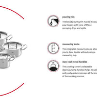 Fissler - 9 Piece Original-Profi Cookware Set with Stainless Lids - 084-128-05-0000