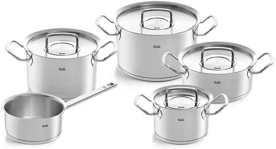 Fissler - 9 Piece Original-Profi Cookware Set with Stainless Lids - 084-128-05-0000