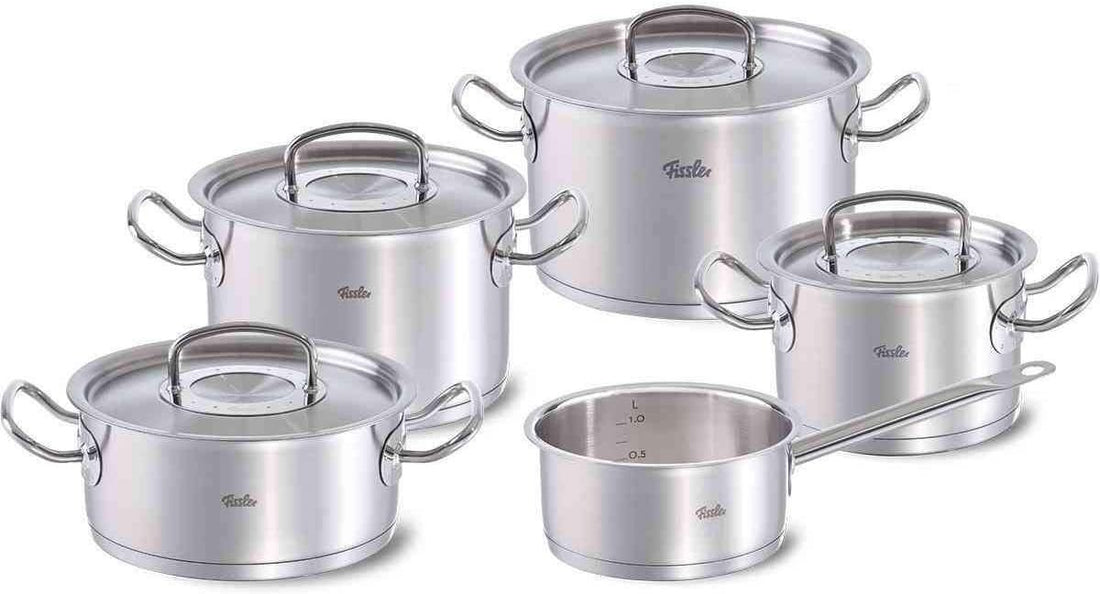 Fissler - 9 Piece Original-Profi Cookware Set with Stainless Lids - 084-128-05-0000