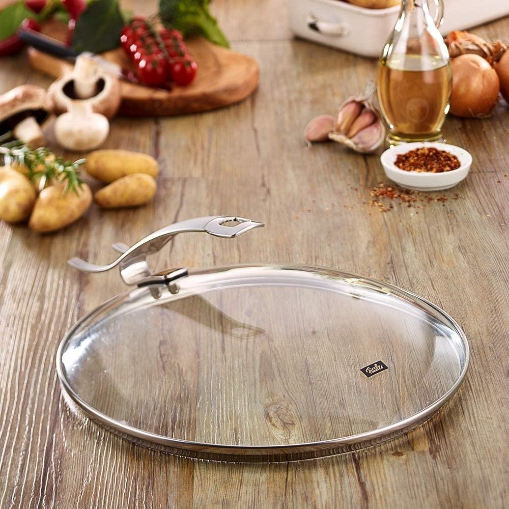 Fissler - 9.5" Premium Glass Lid for Fry Pan with Hook-in Function - 185-000-24-2000