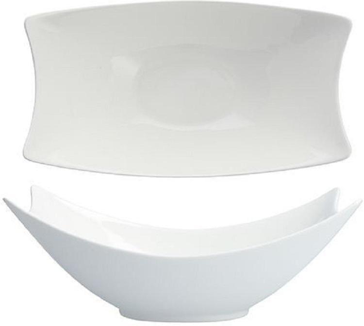 Fortessa - 10.5" Fiji Rectangle Bowls, Pack of 4 - ALU-00-177