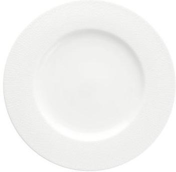 Fortessa - 10.75" Amanda White Embossed Plates, Pack of 4 - 7000.FFD.10