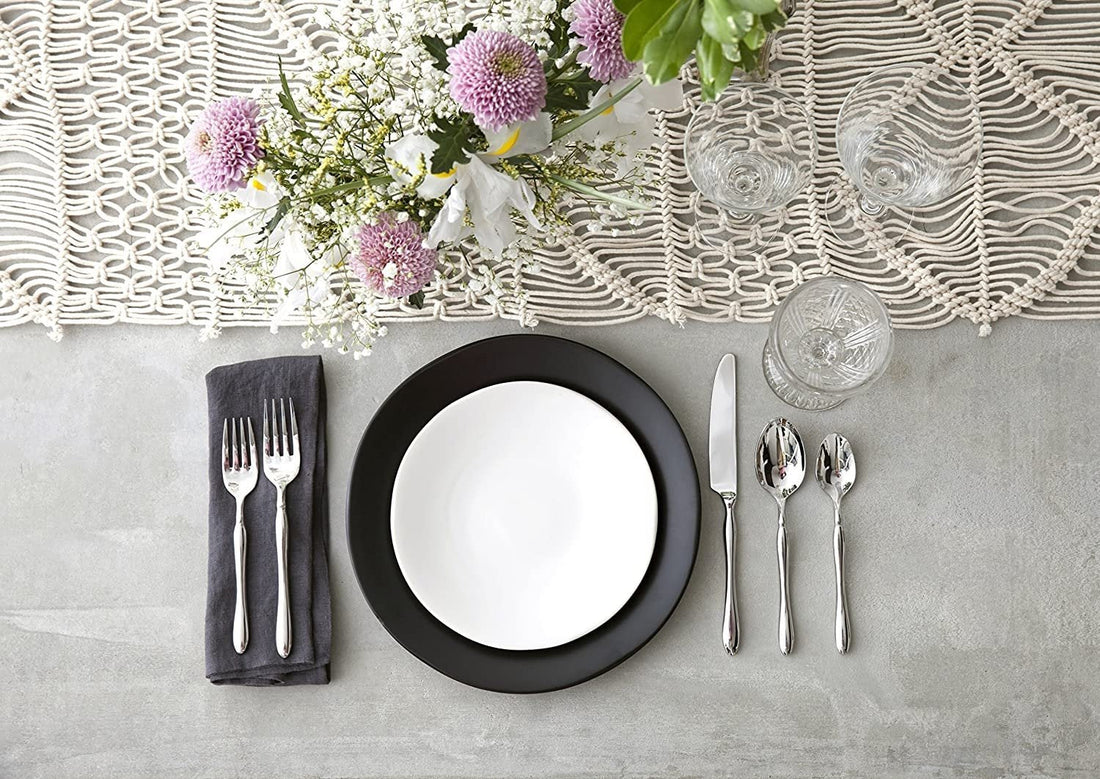 Fortessa - 10.75" Heirloom STN Charcoal Dinner Plates, Pack of 4 - STN.8000.6.15