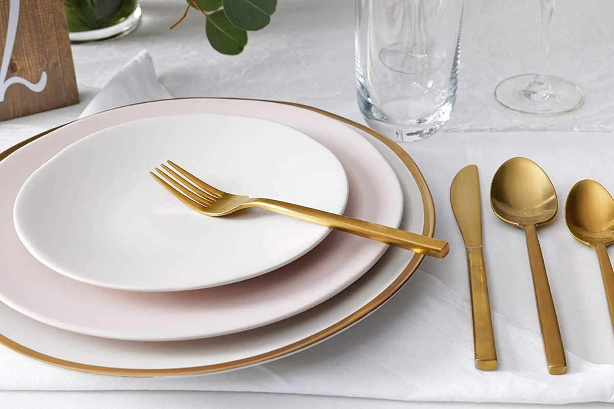 Fortessa - 10.75" Heirloom STN Linen Dinner Plates, Pack of 24 - STN.8000.4.15