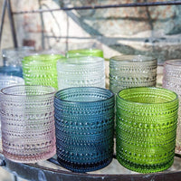 Fortessa - 10oz Jupiter D&V Cornflower D.O.F Glasses, Pack of 6 - DV.JUPITERBL.04