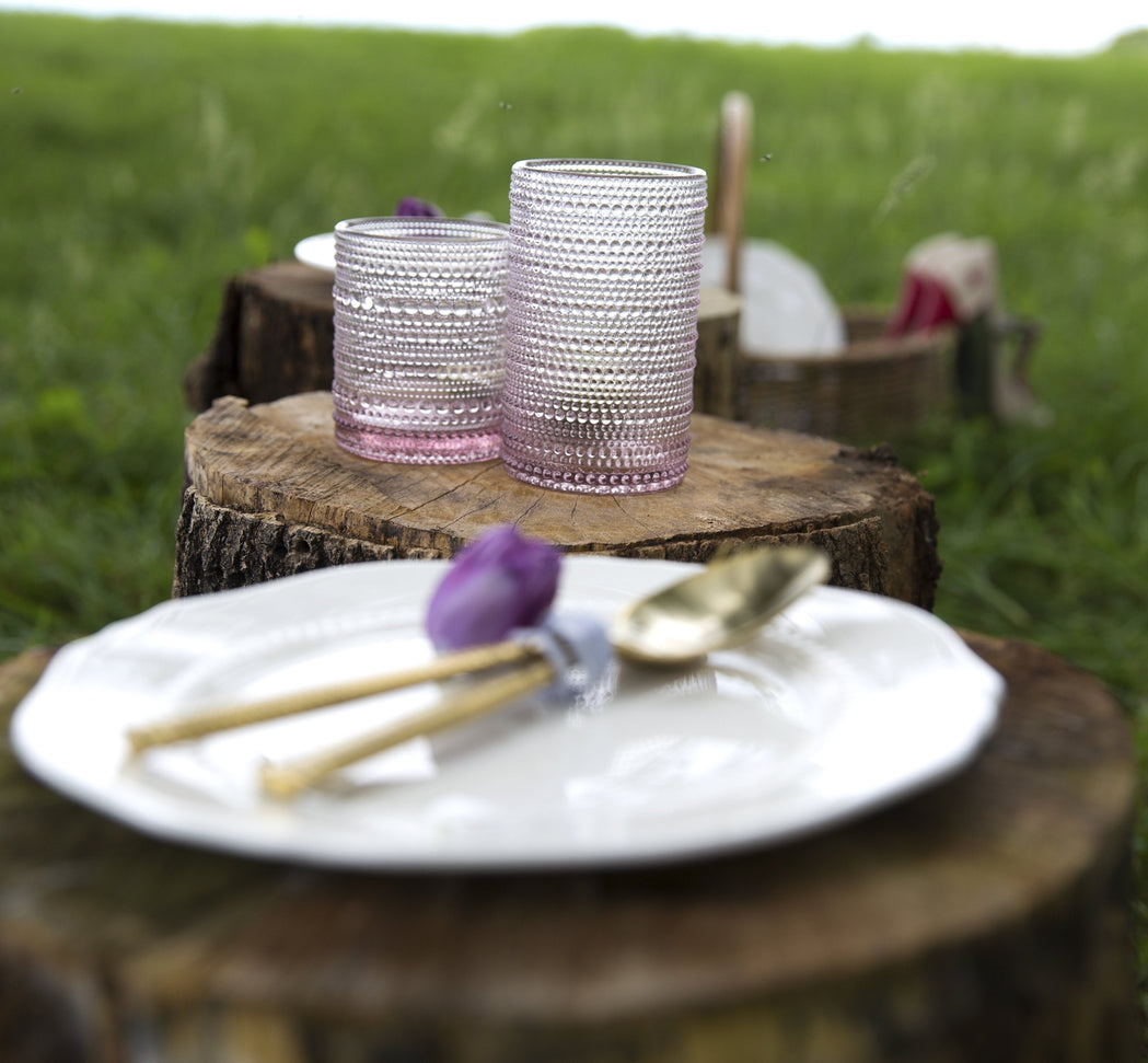 Fortessa - 10oz Jupiter D&V Pink D.O.F Glasses, Pack of 6 - DV.JUPITERPK.04