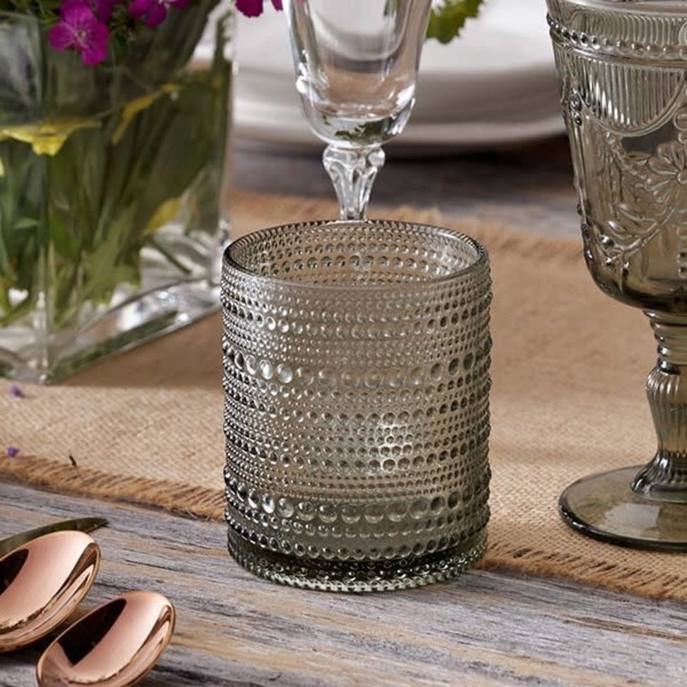 Fortessa - 10oz Jupiter D&V Smoke Grey D.O.F Glasses, Pack of 6 - DV.JUPITERSM.04