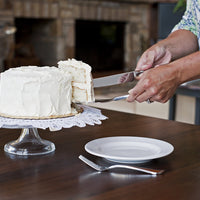 Fortessa - 11.3" Grand City Stainless Steel Serrated Cake Server/Knife (28.7 cm) - 1.5.622.00.070