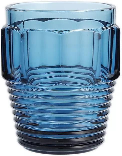 Fortessa - 11oz Bolt D&V Slate Blue D.O.F Glasses, Pack of 6 - DV.BOLT.01