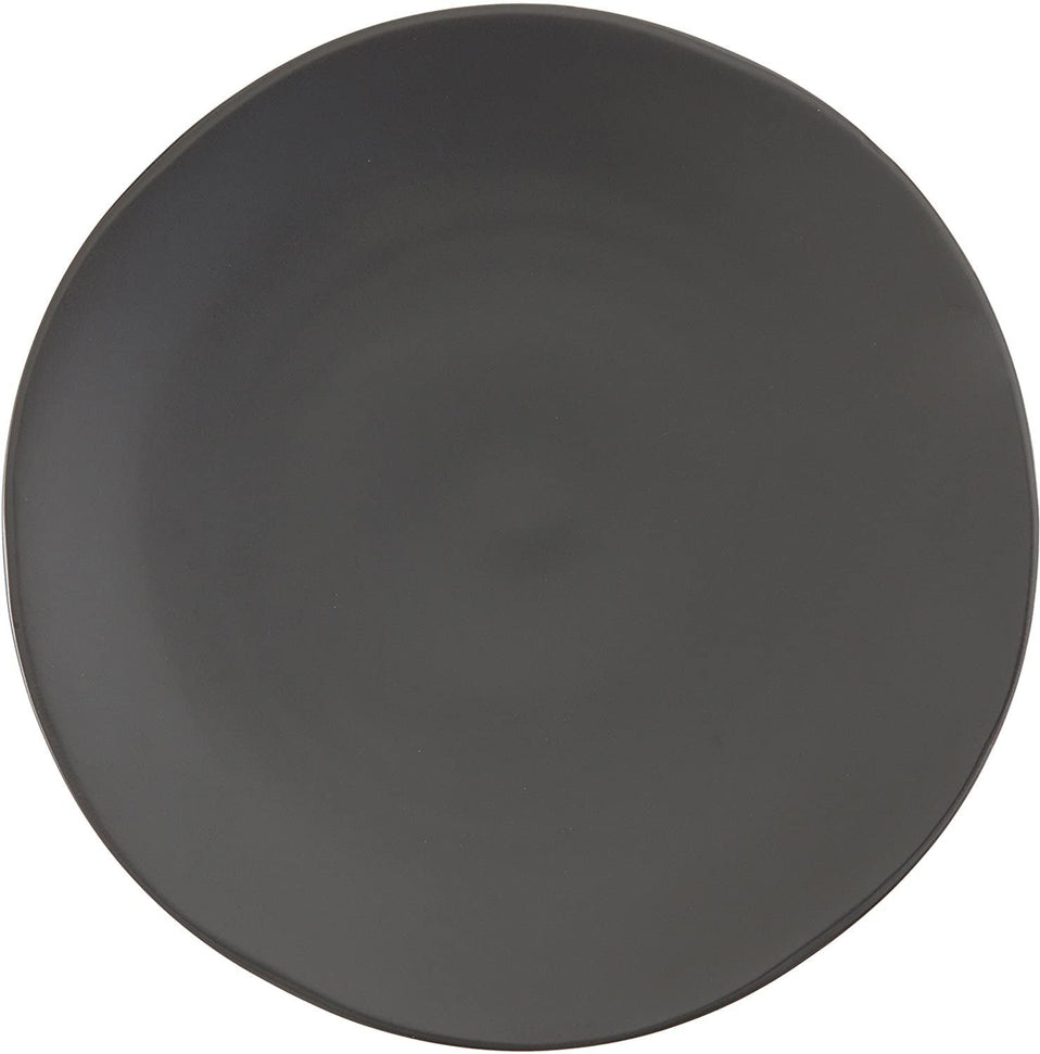 Fortessa - 12" Heirloom STN Charcoal Show Plates, Pack of 4 - STN.8000.6.14