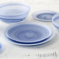 Fortessa - 12.25" La Jolla D&V Ink Blue Service Plates, Pack of 4 - 2600.INK.12 - DISCONTINUED