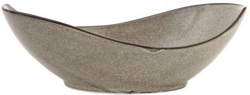 Fortessa - 12.25" Ston Mist Oval Bowls, Pack of 3 - 5900.GRY.8422