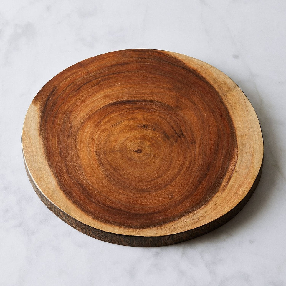 Fortessa - 13" Slice D&V Wood Charger - DV.WD.1214