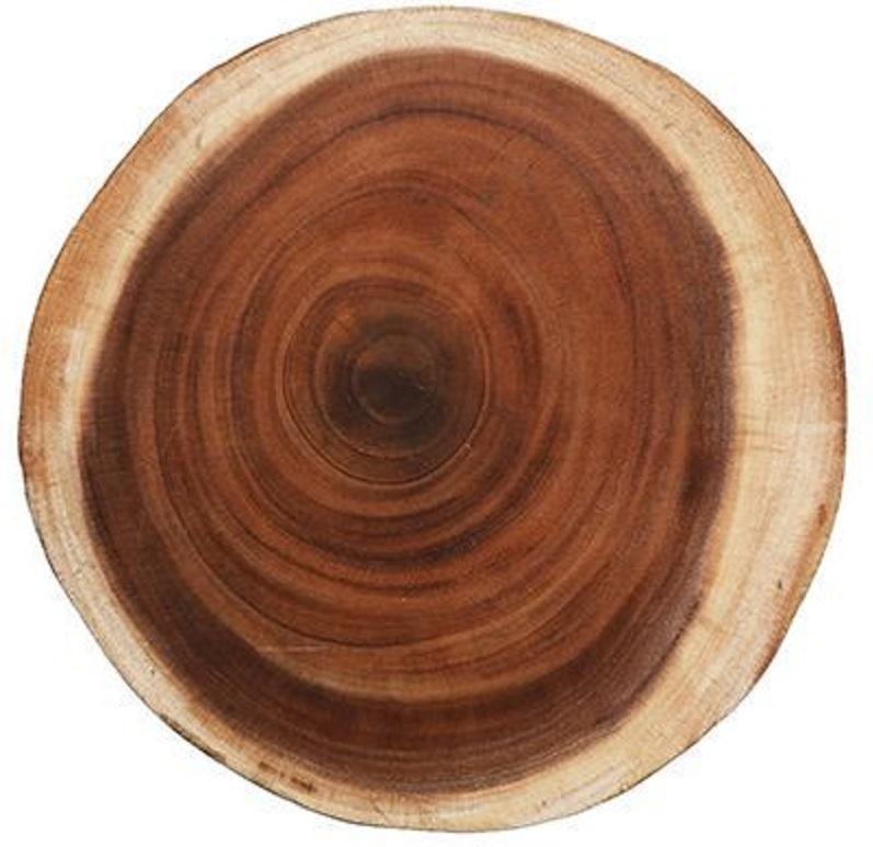 Fortessa - 13" Slice D&V Wood Charger - DV.WD.1214