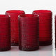 Fortessa - 13oz Jupiter D&V Red Beverage Glasses Set of 6 - DV.JUPITERRD.03