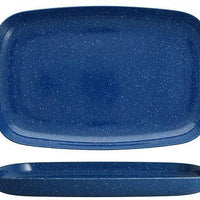 Fortessa - 14" x 9" DVM Camp Blue Coupe Platters, Pack of 4 - DV.MD.BB6014BS