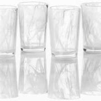 Fortessa - 14Oz Swirl White Ice Beverage Glasses, Pack of 6 - FTS.SWIRLWHT.03 - DISCONTINUED