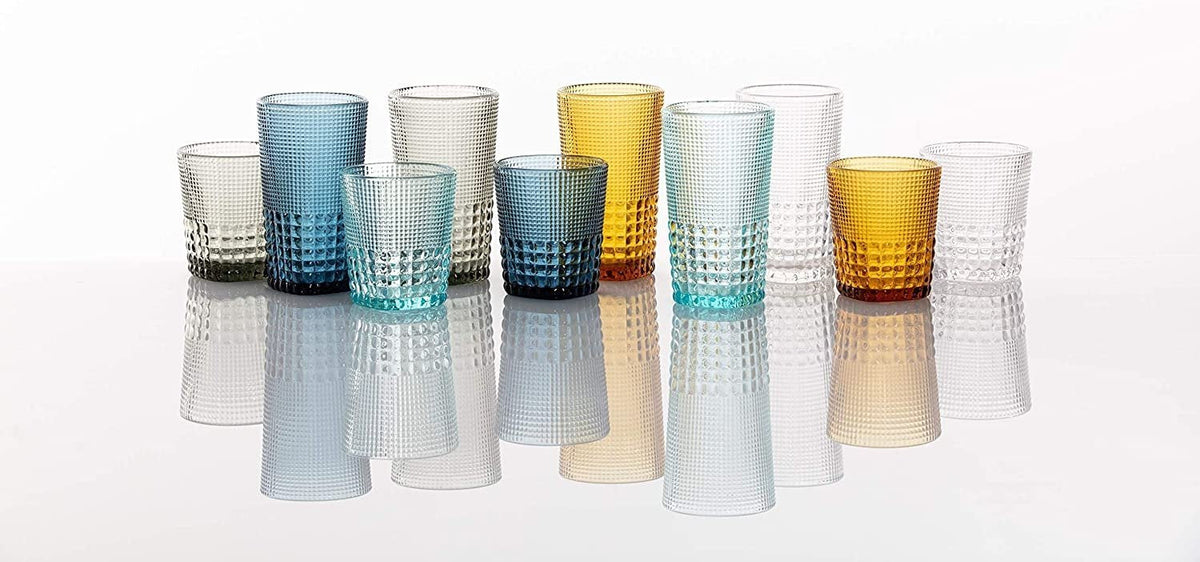 Fortessa - 15Oz Malcolm D&V Clear Ice Beverage Glasses, Pack of 6 - DV.MALCOLMCL.03