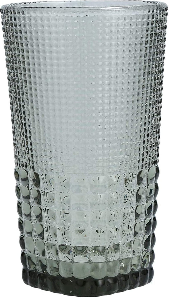 Fortessa - 15oz Malcolm D&V Gray Ice Beverage Glasses, Pack of 6 - DV.MALCOLMGY.03