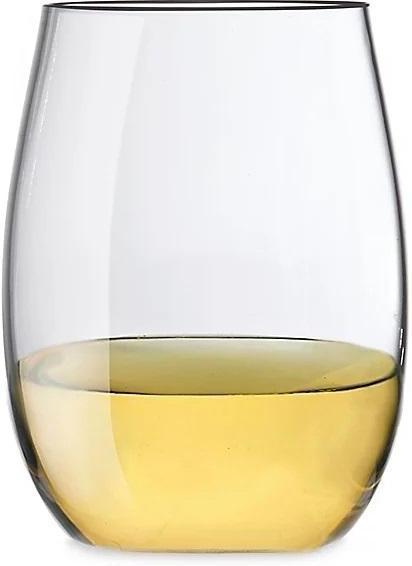 Fortessa - 15oz OutSide D&V Stemless White Wine Glasses, Pack of 6 - DV.PS.203