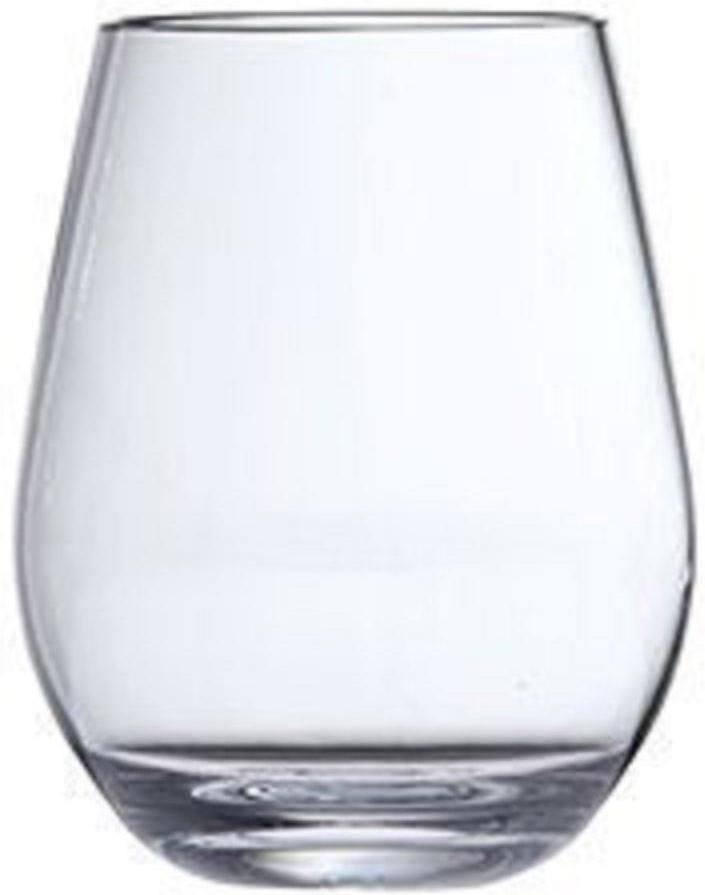Fortessa - 15oz OutSide D&V Stemless White Wine Glasses, Pack of 6 - DV.PS.203
