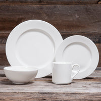 Fortessa - 16 Pc Fortaluxe SuperWhite Ilona Dinnerware Set - 16PPS.6200