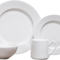 Fortessa - 16 Pc Fortaluxe SuperWhite Ilona Dinnerware Set - 16PPS.6200