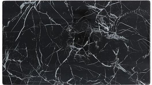 Fortessa - 18" x 10" Palace Onyx Flat Rectangular Trays, Pack of 6 - DV.MD.SA0459BD