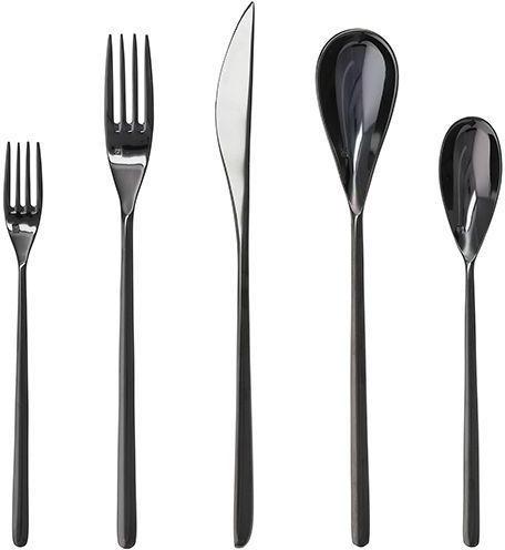 Fortessa - 20 Piece Dragonfly Black Place Setting - 5PPS-8106-20PC