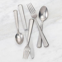Fortessa - 20 Piece Stainless Steel Valen Tumbled Flatware Set - 20PPS-212T-05