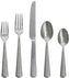 Fortessa - 20 Piece Stainless Steel Valen Tumbled Flatware Set - 20PPS-212T-05