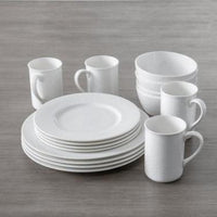 Fortessa - 20oz Amanda White Embossed Cereal Bowls, Pack of 4 - 7000.FFD.05