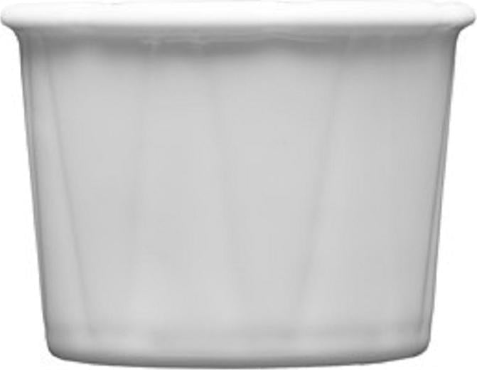 Fortessa - 4 PC 2" x 1.5" Fortaluxe SuperWhite Food Truck Vitrified China Small Souffle/Condiment Cup (6 x 4 cm) - 4600.F0000.13