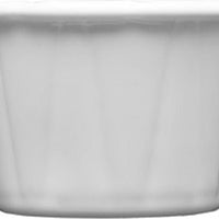 Fortessa - 4 PC 2" x 1.5" Fortaluxe SuperWhite Food Truck Vitrified China Small Souffle/Condiment Cup (6 x 4 cm) - 4600.F0000.13