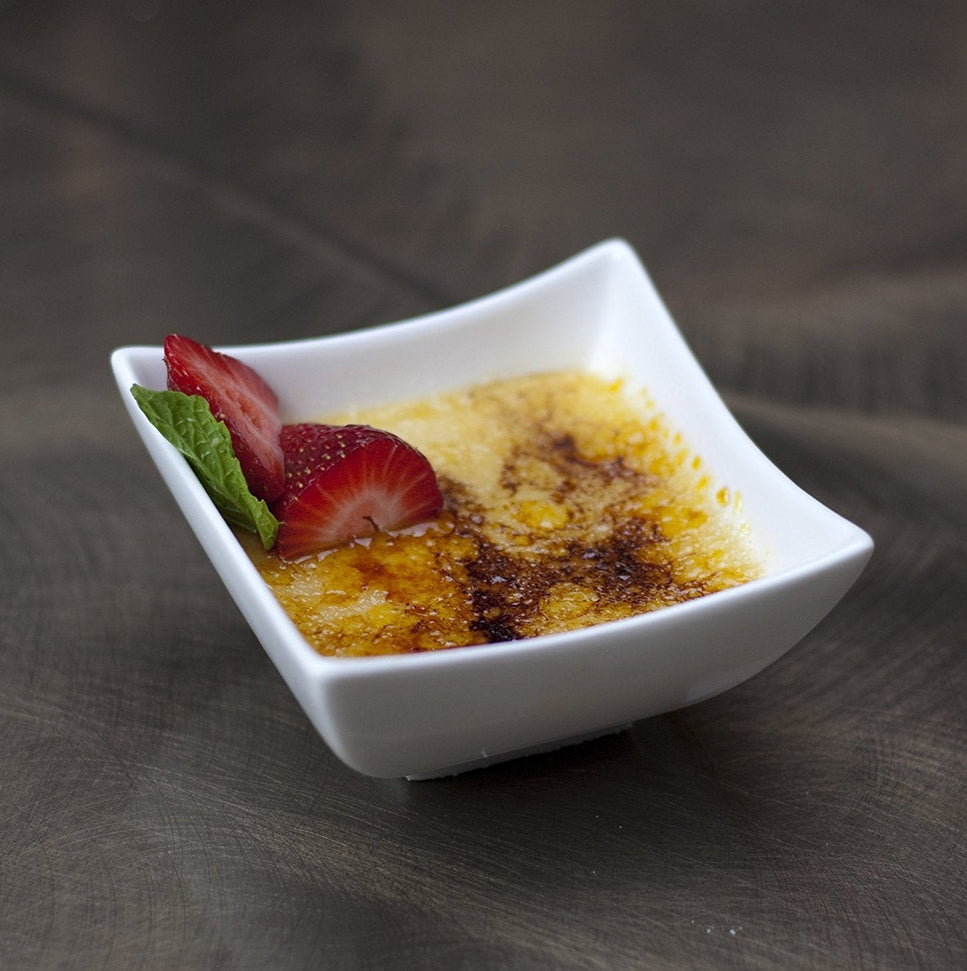 Fortessa - 4 PC 3.25" Fortaluxe SuperWhite Fiji Square Bowl (8 cm) - ALU-00-023