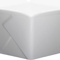 Fortessa - 4 PC 4" x 4" x 3" Fortaluxe SuperWhite Food Truck Vitrified China Small Take Out (10.5 x 10.5 x 7.5 cm) - 4600.F0000.11
