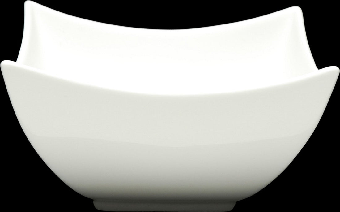 Fortessa - 4 PC 5.75" Fortaluxe SuperWhite Fiji Square Bowl (14.5 cm) - ALU-00-026 - DISCONTINUED