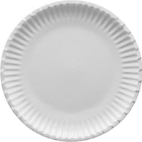 Fortessa - 4 PC 8" Fortaluxe SuperWhite Food Truck Vitrified China Paper Plate (20.32 cm) - 4600.F0000.02