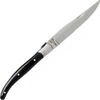 Fortessa - 4 PC 9.25" Serrated Steak Knife Set with Black Handle (23 cm) - 4PS-239 - DISCONTINUED