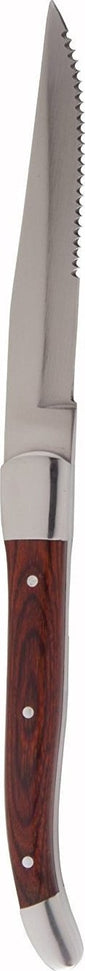Fortessa - 4 PC 9.25" Serrated Steak Knife Set with Dark Wood Handle (23 cm) - 4PS-247SR