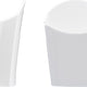 Fortessa - 4 PC 4.25" x 6" Fortaluxe SuperWhite Food Truck Vitrified China Large Fry (11 x 15.5 cm) - 4600.F0000.08