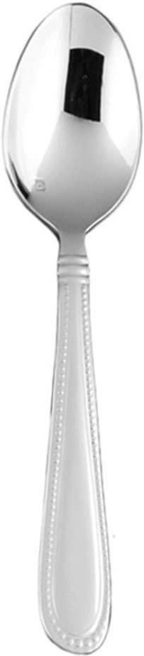 Fortessa - 4.3" Caviar Stainless Steel Espresso Spoons Set of 12 - 1.5.136.00.022
