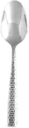 Fortessa - 4.7" Lucca Faceted Stainless Steel Espresso Spoons, Pack of 12 - 1.5.102.FC.022