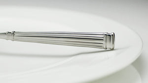 Fortessa - 4.9" Doria Stainless Steel Espresso Spoons Set of 12 - 1.5.131.00.022