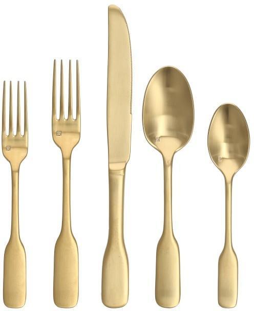 Fortessa - 5 Piece Ashton Brushed Gold Place Setting - 5PPS-1119B-05
