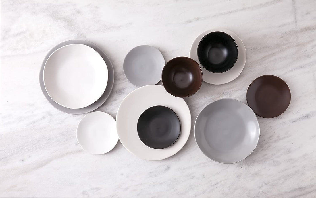 Fortessa - 5.75" Heirloom STN Charcoal Rice Bowls, Pack of 4 - STN.8000.6.54